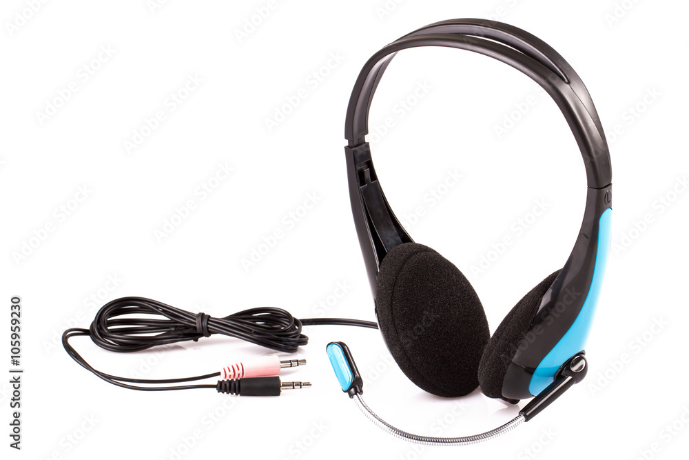 headphones on a white background headphones on a white background