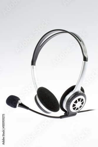 headphones on a white background