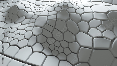 Fotografía abstract 3d background with extruded polygons