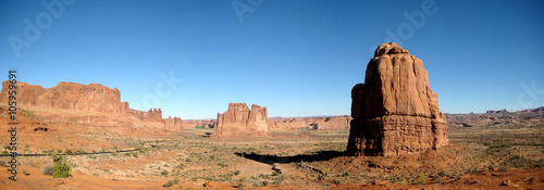 Arches National Park Stitched Panorama (Utah, USA)