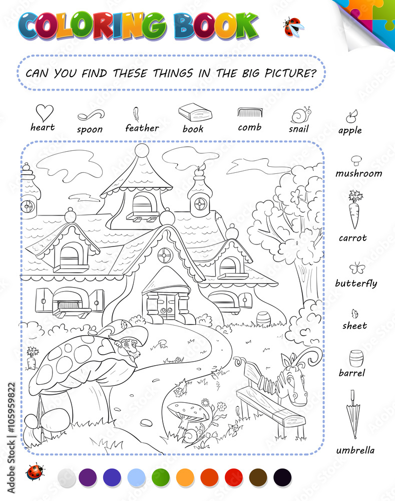Coloring book game for kids