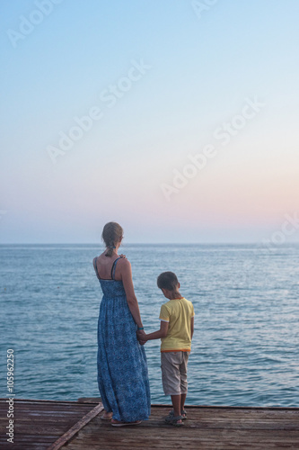 mother and son