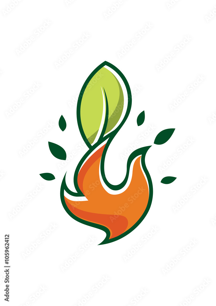 Green Organic Fire Flame Gas Renewable Energy Green Organic Fire Flame Gas Renewable Energy