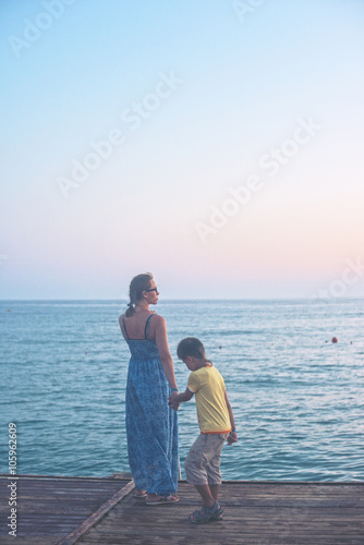 mother and son