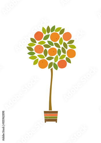Orange tree symbol.  