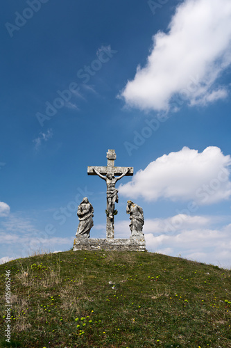 Calvary crucifixion sculpture in Istria, Croatia 
