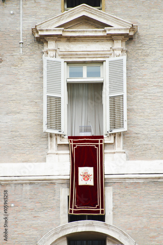 Window of Pope's Palace - Vatican City photo
