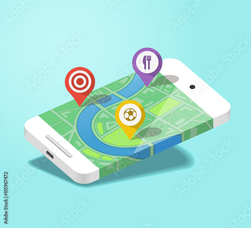 route planning with smart phone