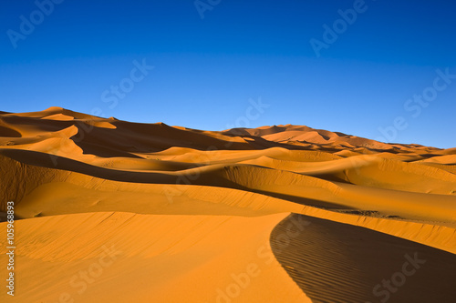 Fototapeta Naklejka Na Ścianę i Meble -  Morocco. The dunes of Erg Chebbi