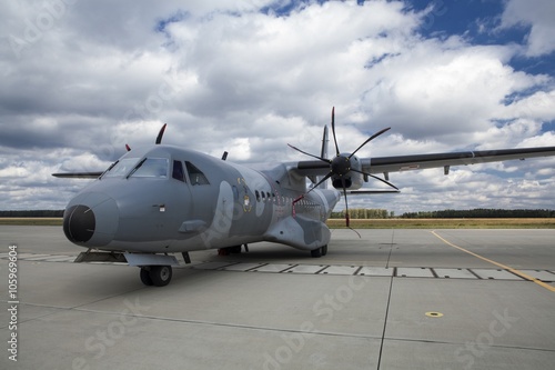 Obraz na plátně Military aircraft in Base