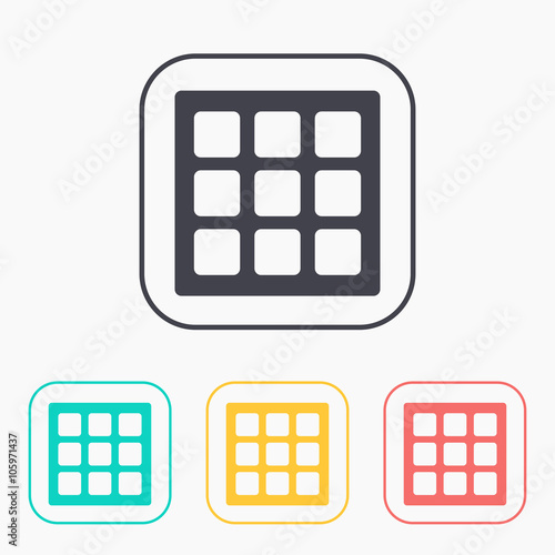 Vector belgian waffles icon. Eps10