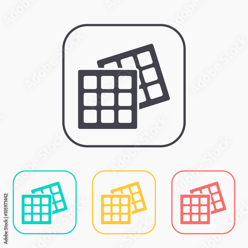 Vector belgian waffles icon. Eps10