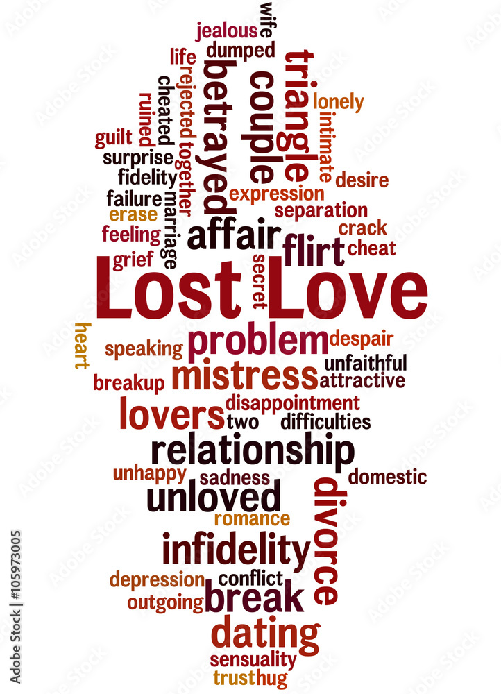Lost Love, word cloud concept 9