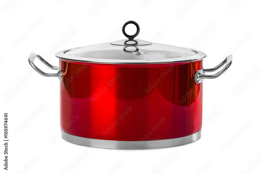 Red steel pan