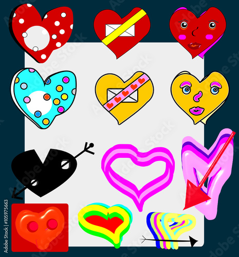 Corazones personalizados y con personalidad.