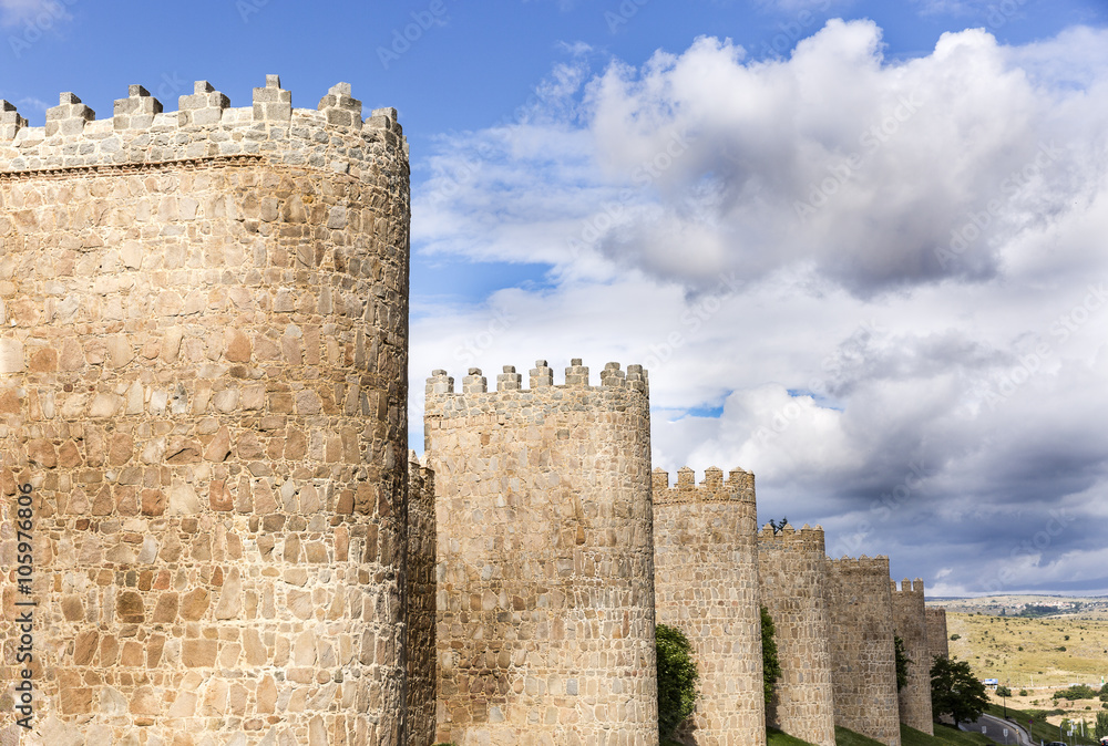 city wall of Ávila, Spain