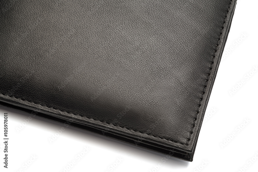 Black Fine Grain Leather Wallet with Latch Black Fine Grain Leather Wallet with Latch