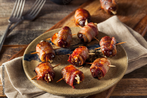 Fényképezés Homemade Bacon Wrapped Dates