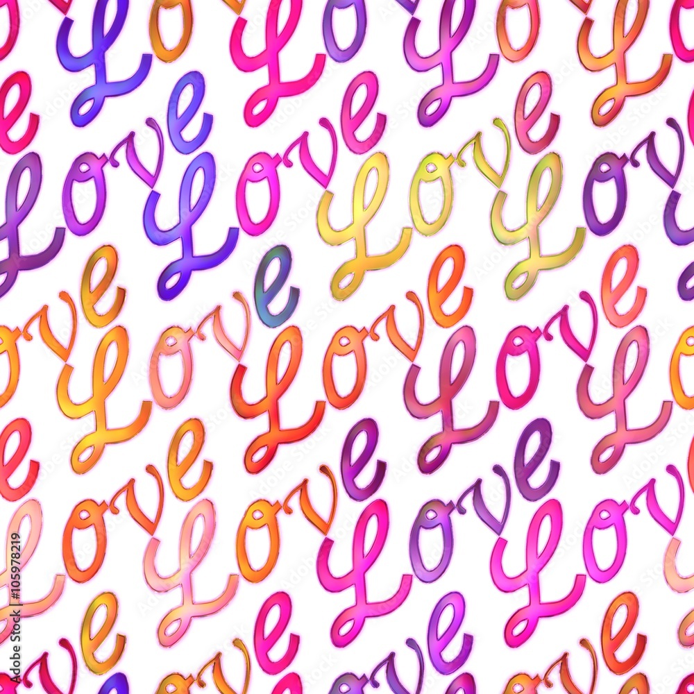 Seamless colorful love texture, Seamless colorful love texture,