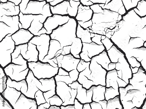 Texture of cracked land
