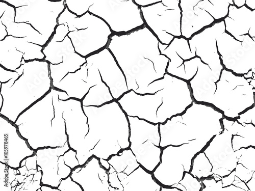 Texture of cracked land