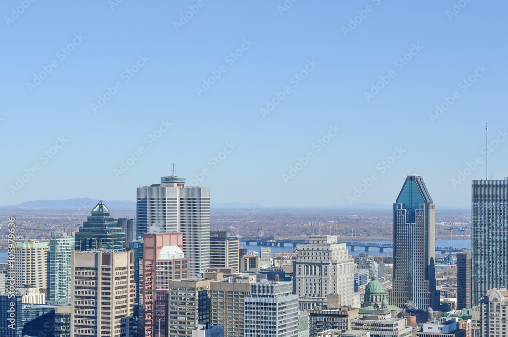Montreal Skyline in spring