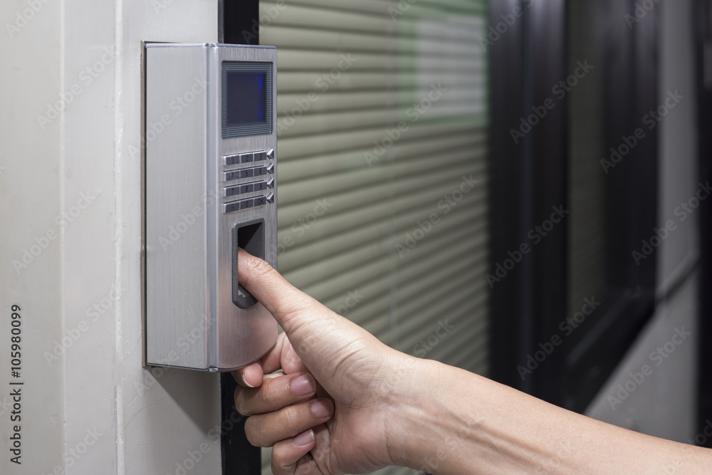 fingerprint and password lock in a office building fingerprint and password lock in a office building
