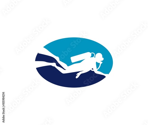 Scuba diving logo