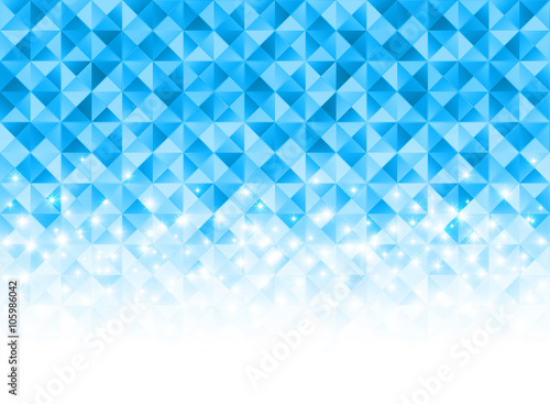 Triangle pattern background with glowing stars
