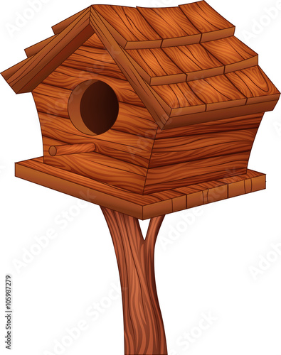 Illustration of bird house