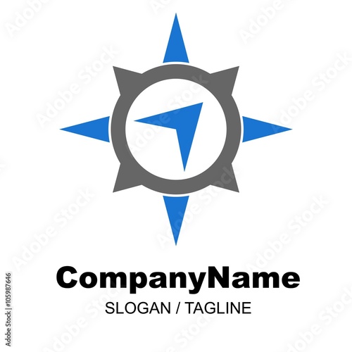 compass vector logo icon