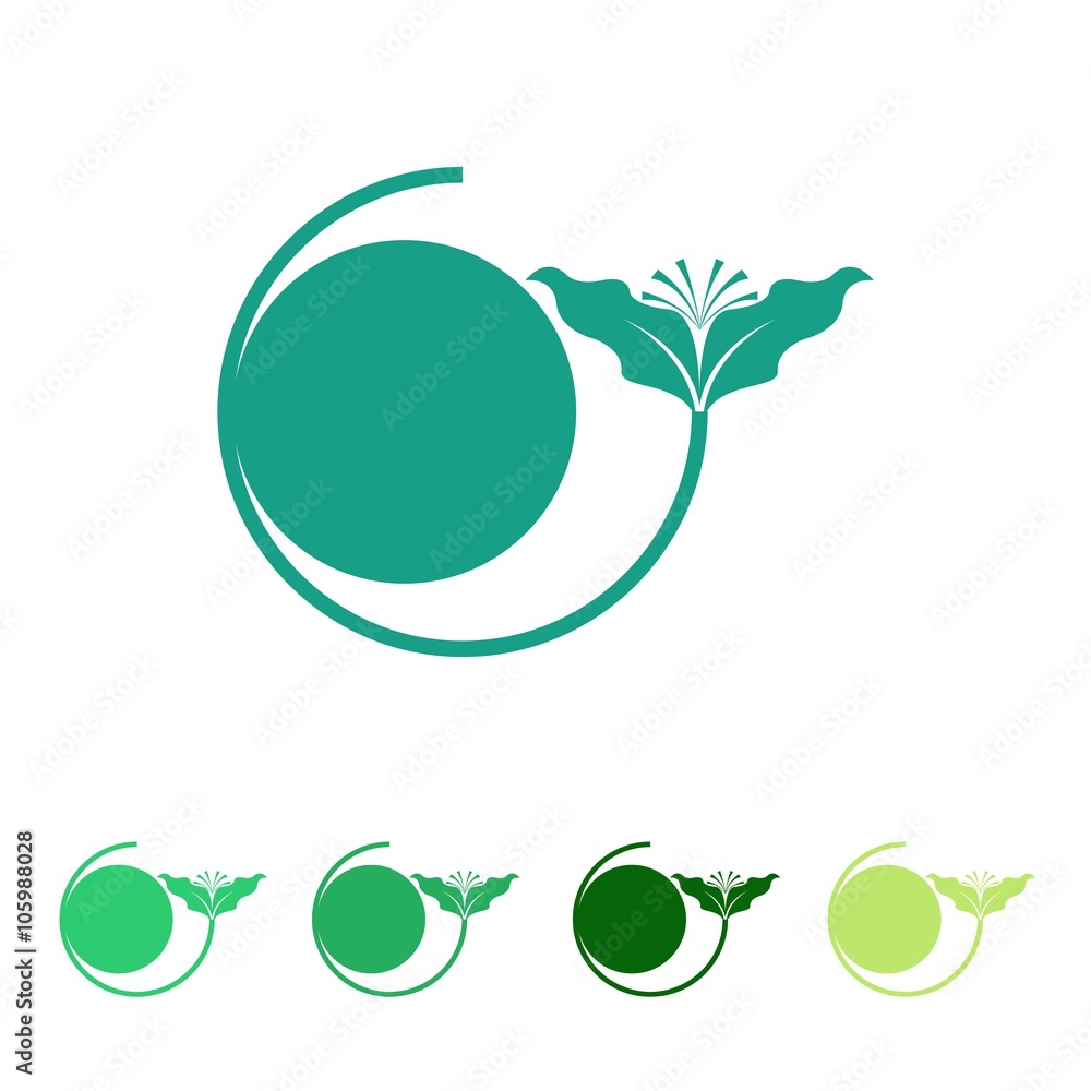 natural logo icon Vector natural logo icon Vector