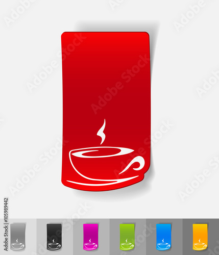 realistic design element. cup of coffee