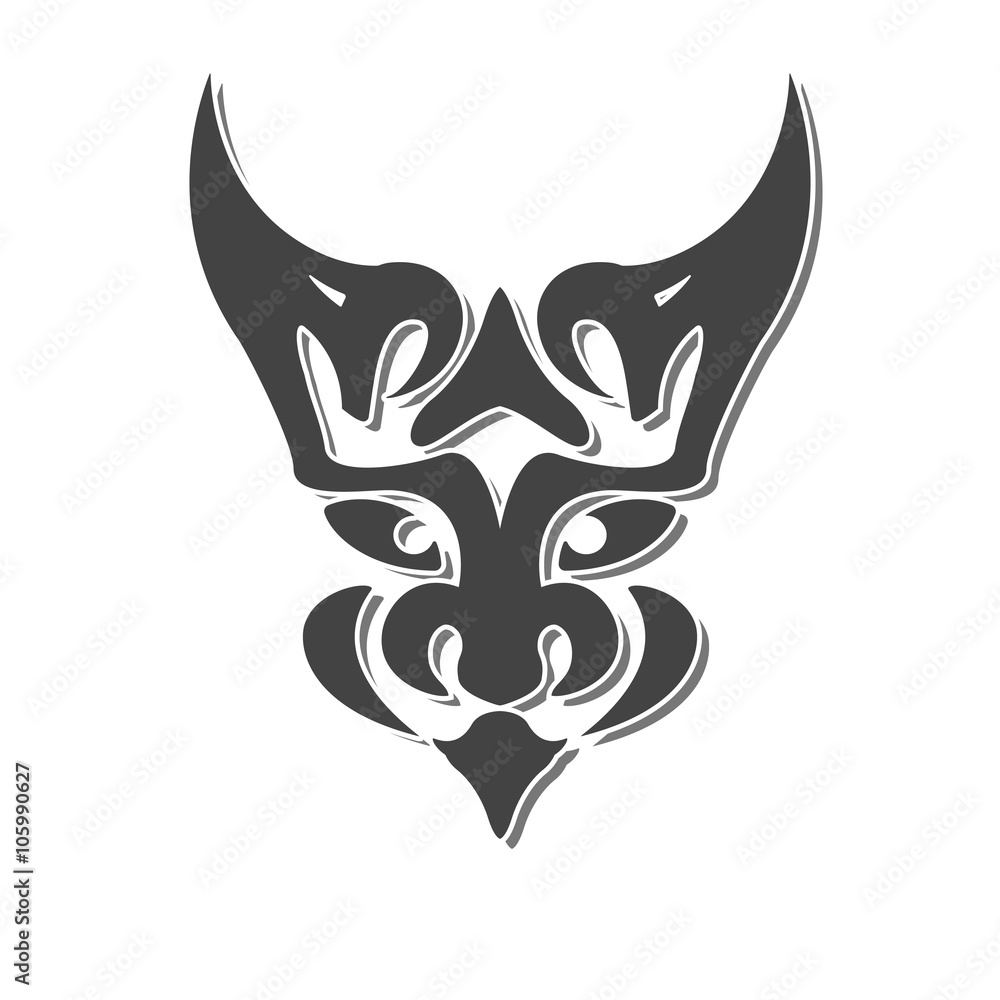 Fototapeta premium chimera head fantasy vector