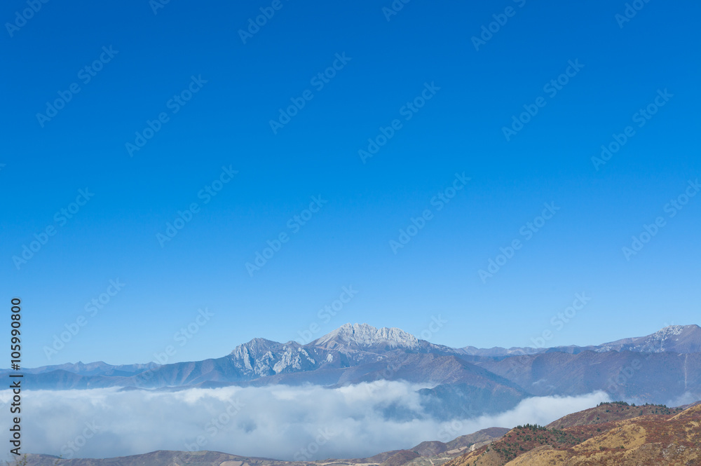 Fototapeta premium Mountains clouds