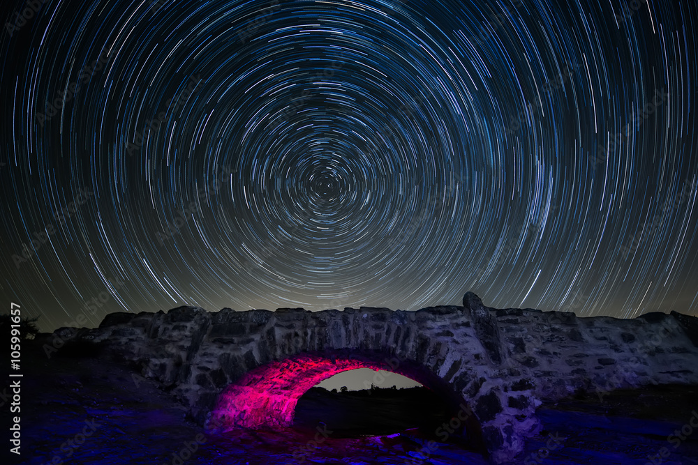 Fototapeta premium Star trails
