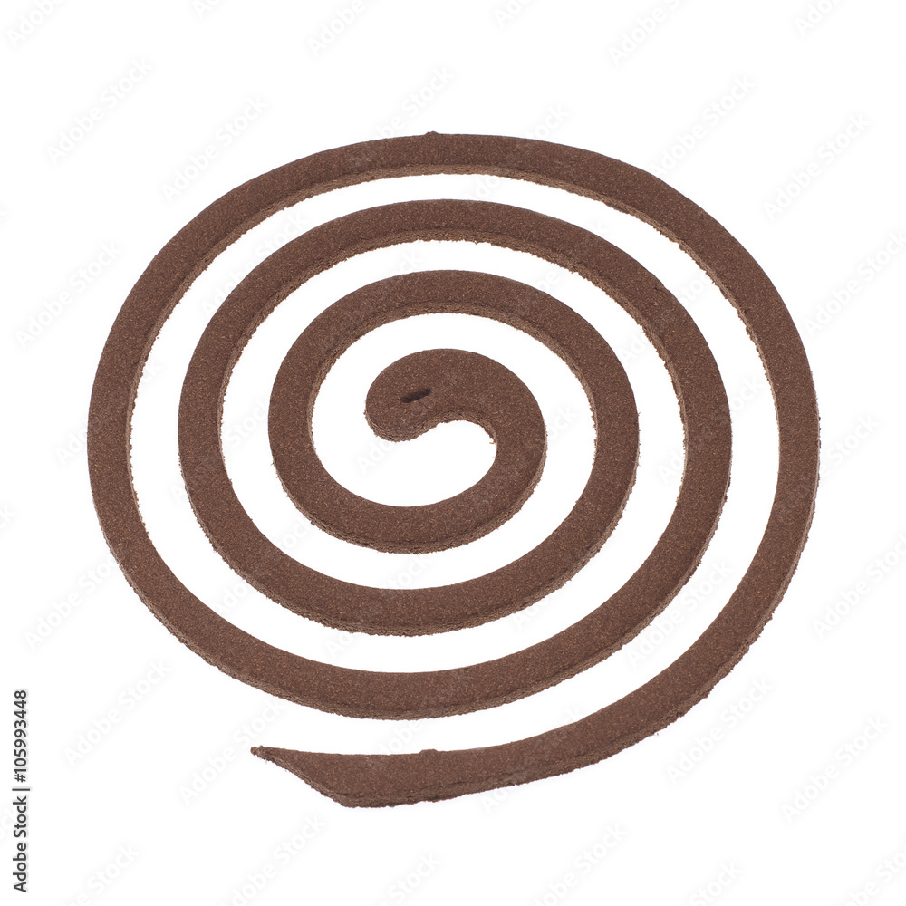 Naklejka premium Mosquito coil isolated on white