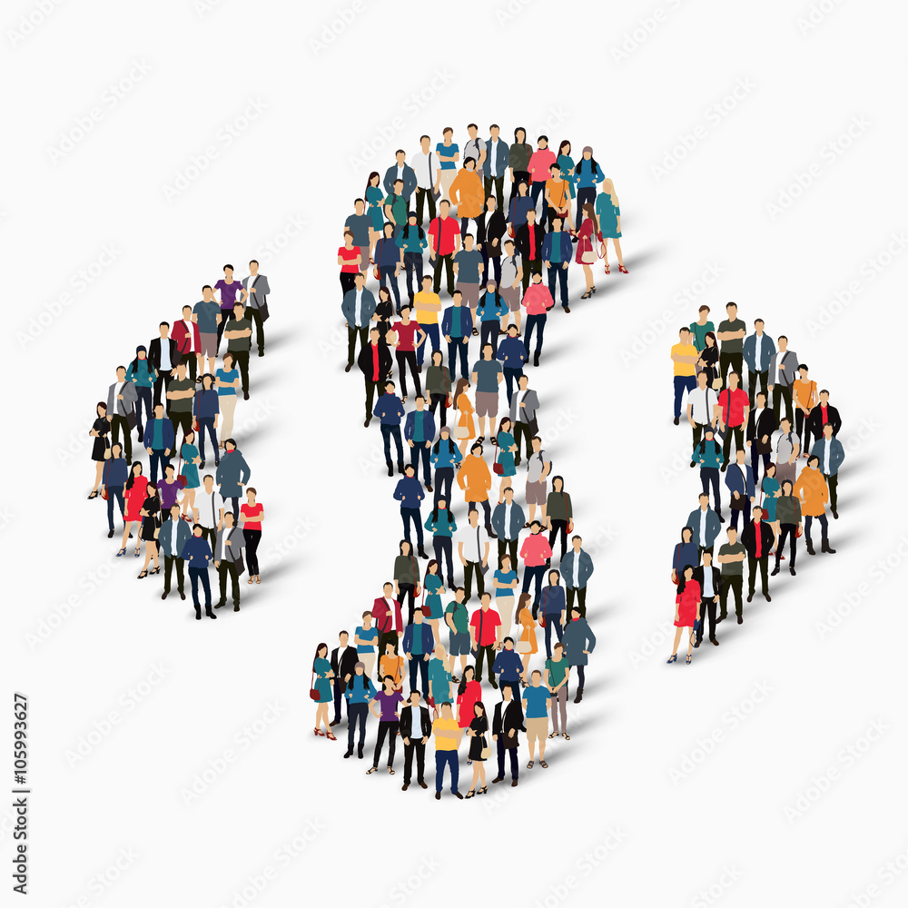 abstract business symbol people abstract business symbol people