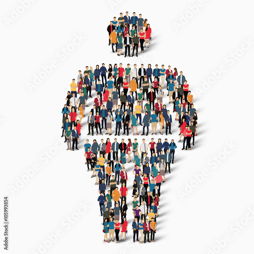 fat man people vector