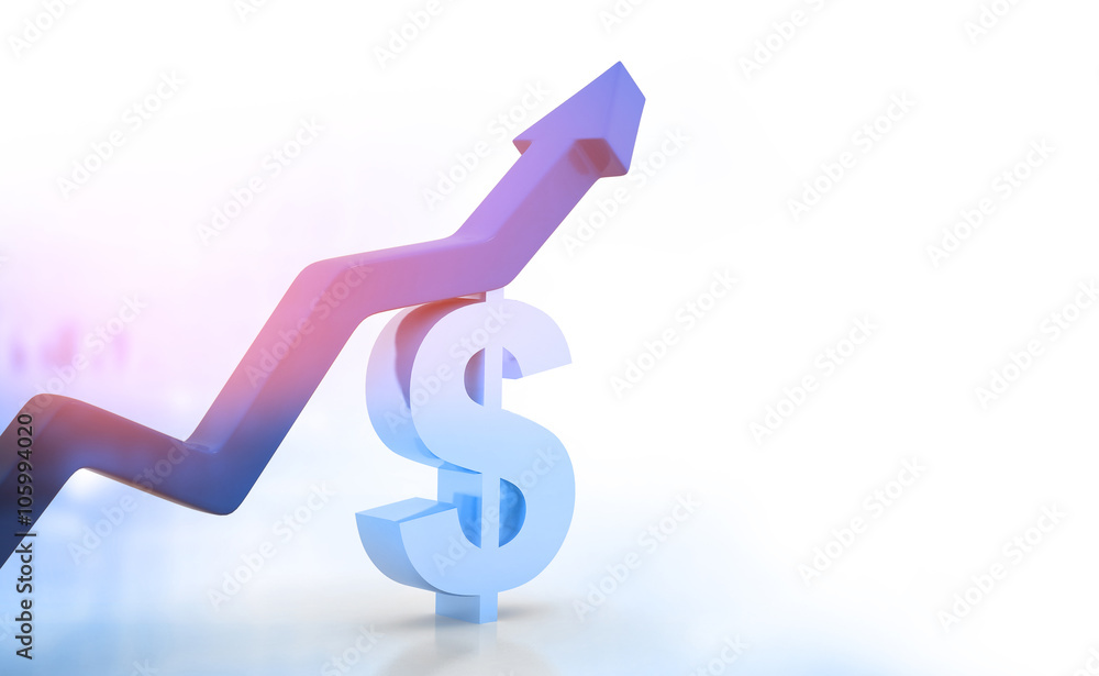 Dollar growth. success in business concept Dollar growth. success in business concept