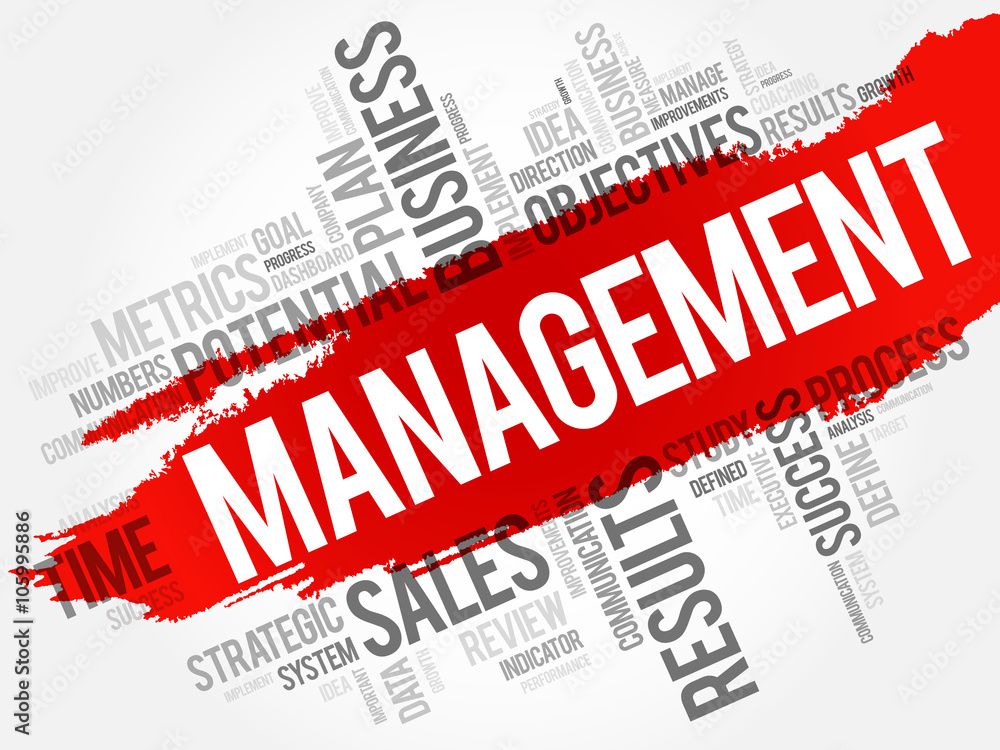 Management word cloud, business concept Management word cloud, business concept
