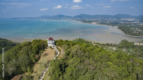 aerial view of khao khad view point phuket island southern of th photo