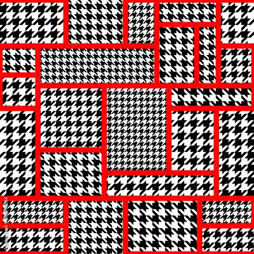 Wallpaper Mural houndtooth geometric pattern Torontodigital.ca