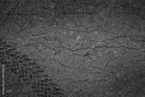 Wallpaper Mural Wheel track asphalt broken of background texture Torontodigital.ca