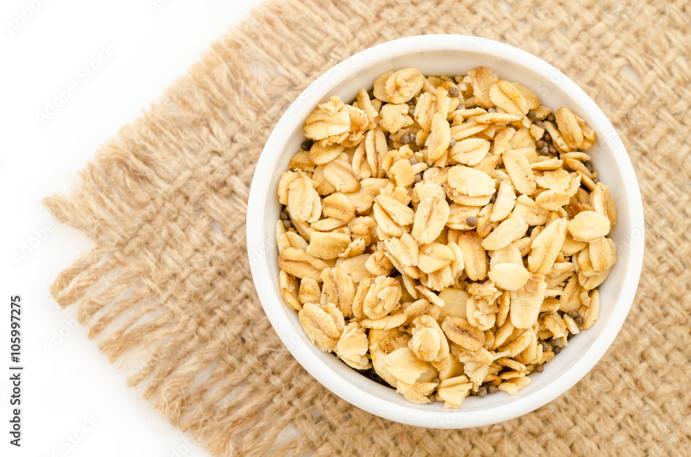 Homemade healthy granola. Homemade healthy granola.
