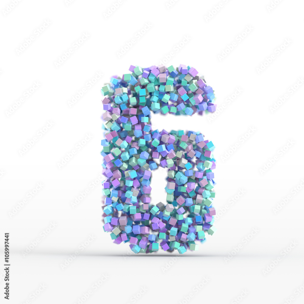 Number icon isolated on white