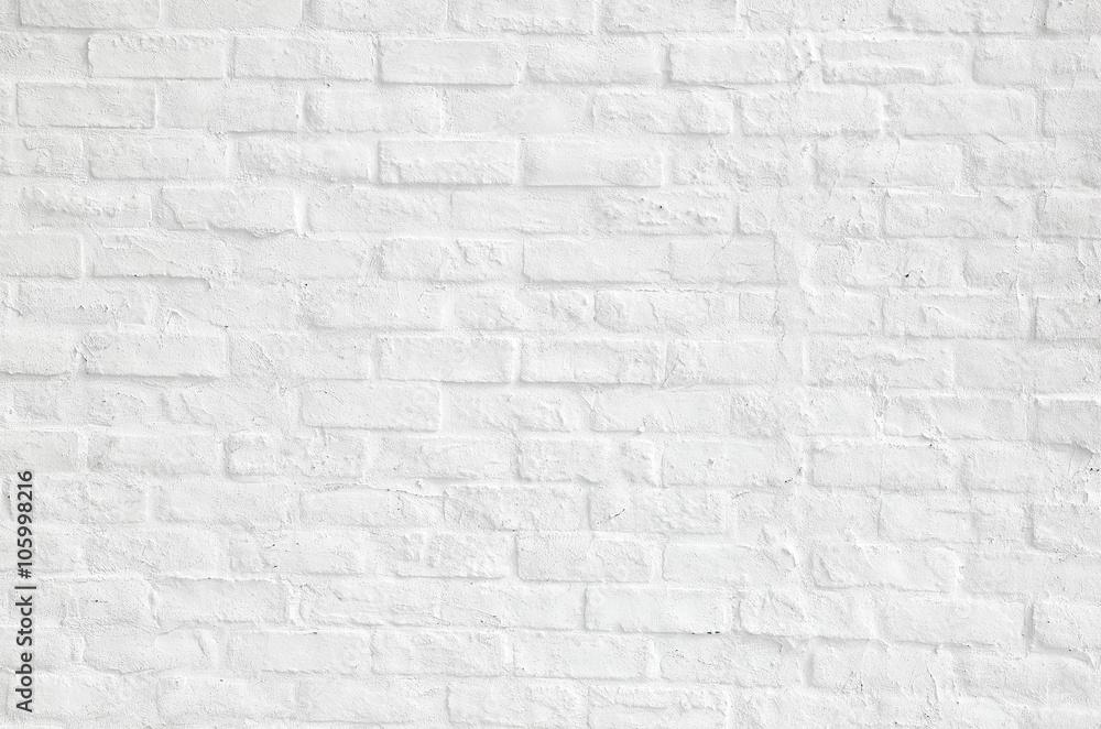 Fototapeta 白いレンガの背景　White brick background