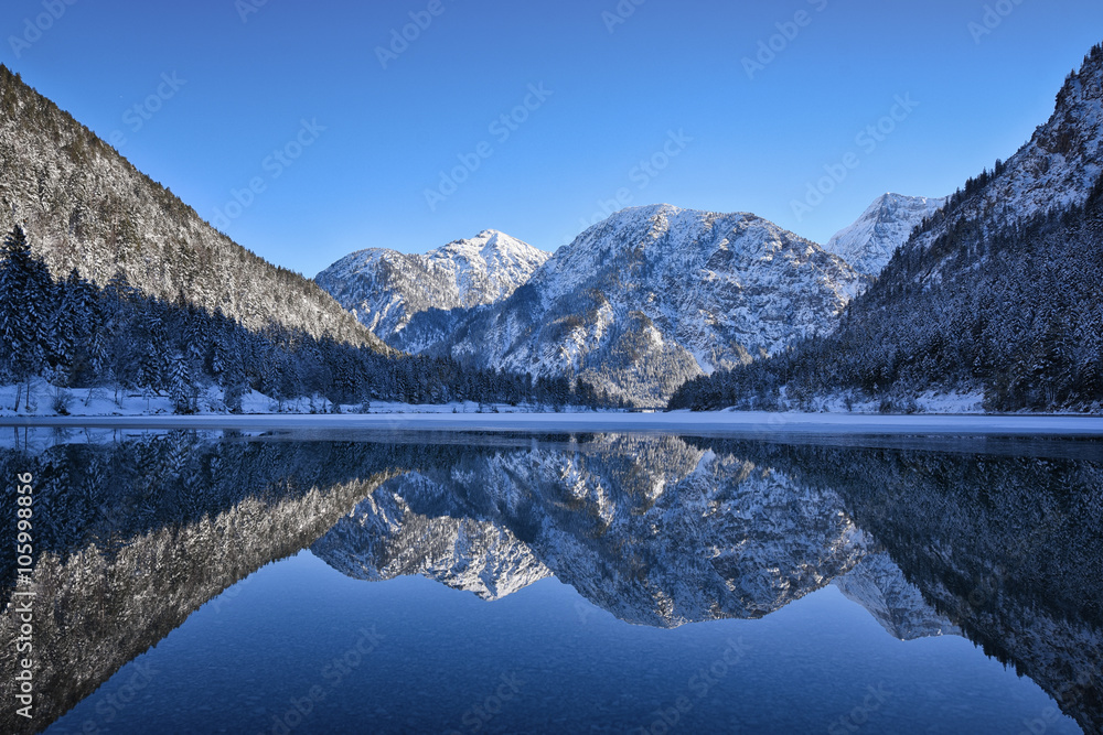Obraz premium Winter am Plansee