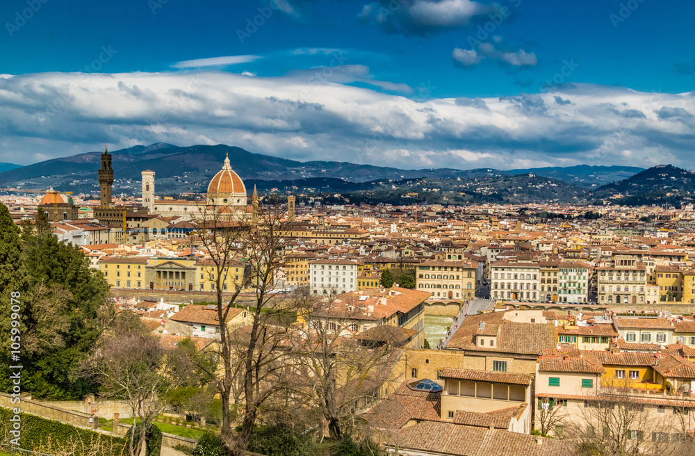 Breathtaking views of the buildings and churches of Florence