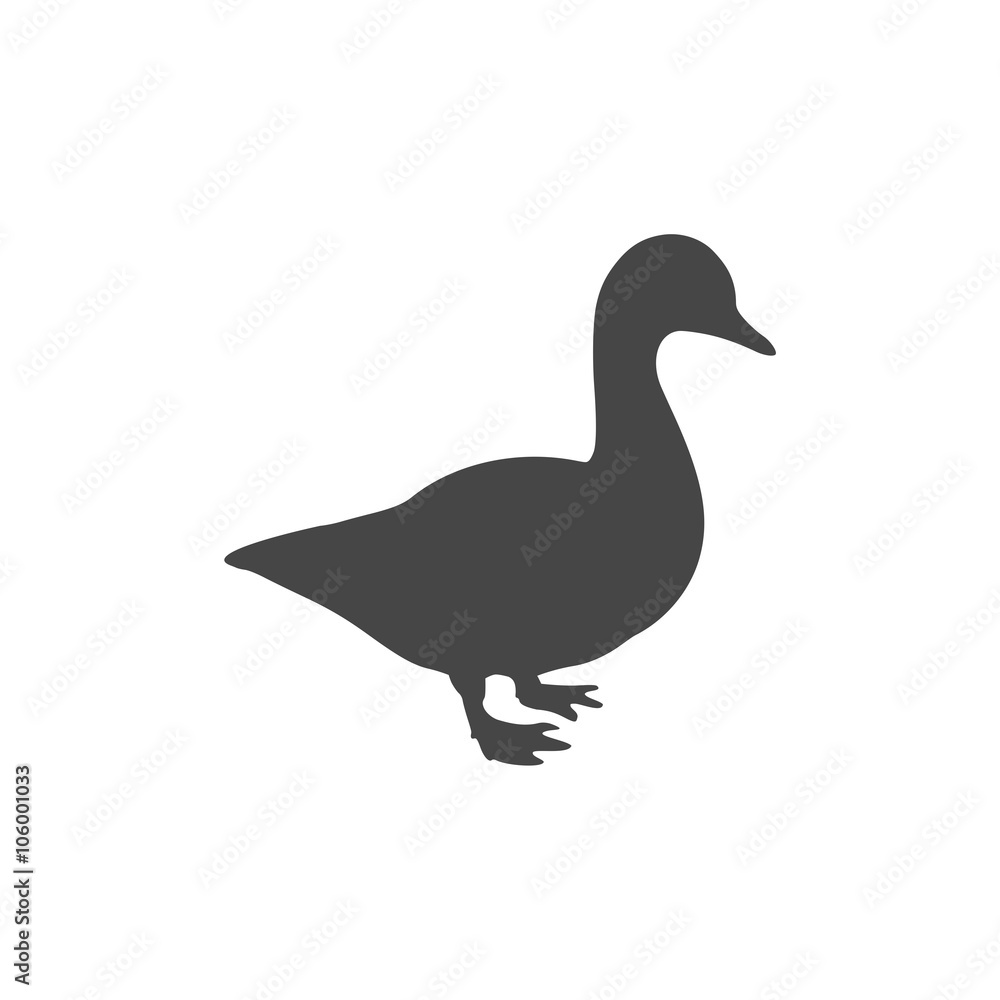 Duck silhouette icon Duck silhouette icon